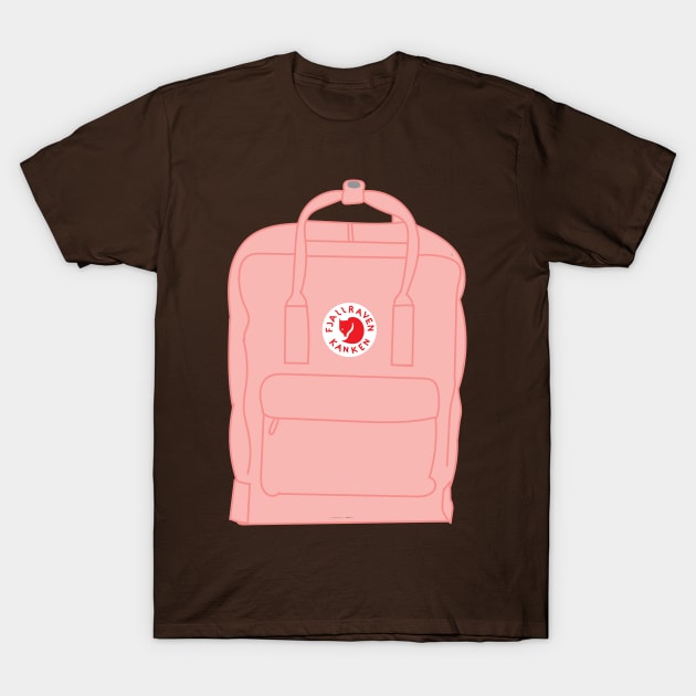 Pink Aesthetic Backpack T-Shirt by courtneylgraben